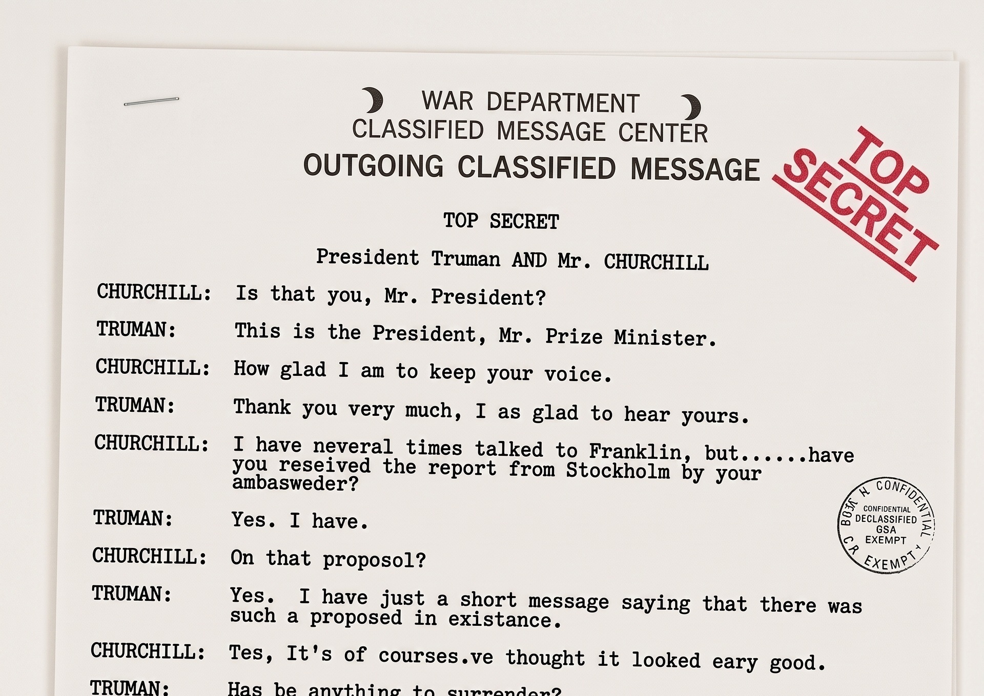 Classified message